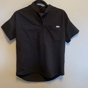 Figs black scrub top